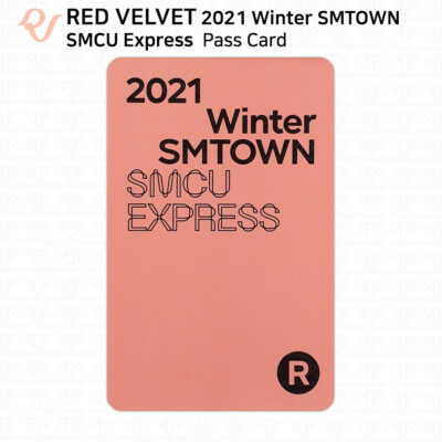 Red Velvet 2021 Winter SMTOWN SMCU Express Photocard Passcard KPOP