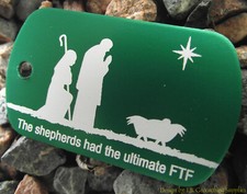 The Christmas Shepherds had the Ultimate FTF - Trackable Dog Tag Green Finish 