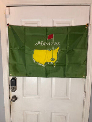 Masters Green Flag Approx 24x35  Augusta Georgia Golf Club Banner Man Cave Shop