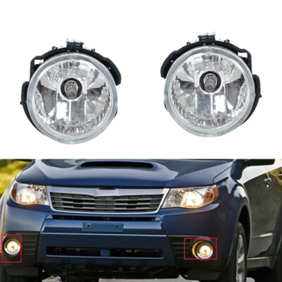 2x Front Bumper Fog Lights Lamps Clear Left&Right For Subaru Forester 2011-2013