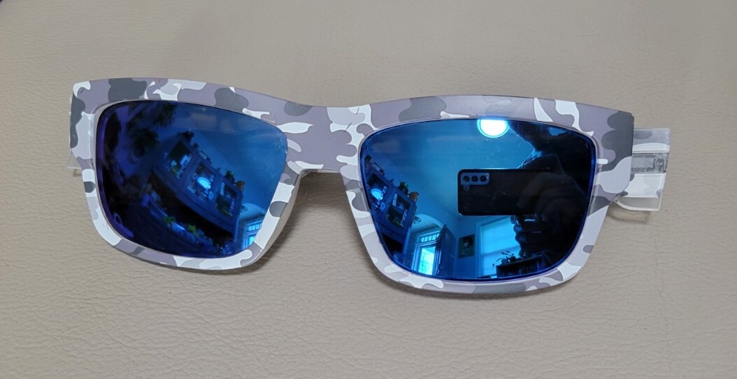 RARE! Spy Optic TICE Snow Camouflage White / Gray Mens Sunglasses