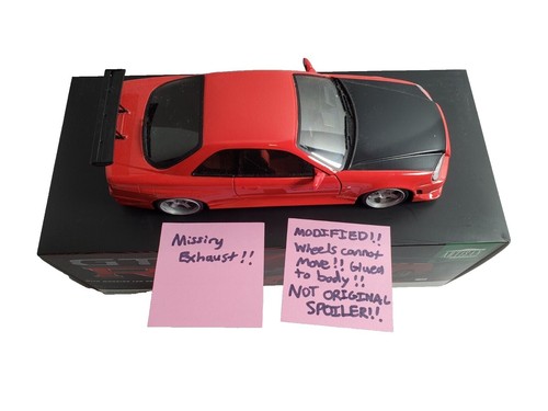 Greenlight 1/18 1999 Nissan Skyline GT-R R34 Red Underglow LED