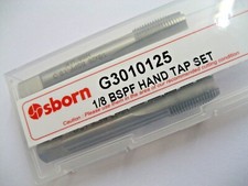 1/8 - 28 BSP HAND TAPS SET OF 3 HSS BSPF EUROPA TOOL OSBORN G3010125 P256