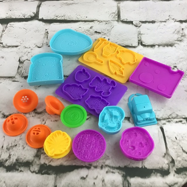 Assorted Colorful PlayDoh Molds Lot Of 15 Car Animals Food eBay