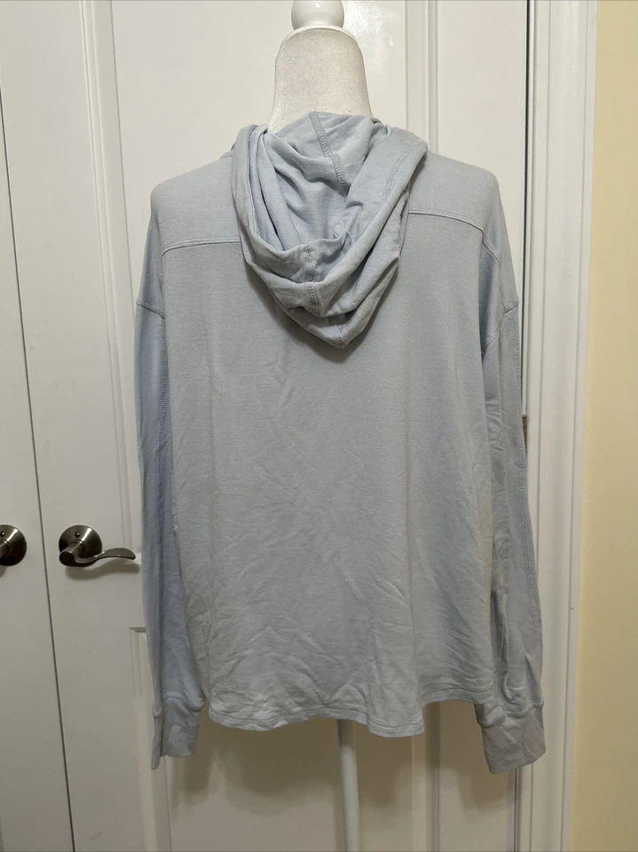 Толстовка с капюшоном расслабленная Mind Body Love by Peace Love World цвет Ice Aqua размер XS A473657 - Изображение 4 из 4