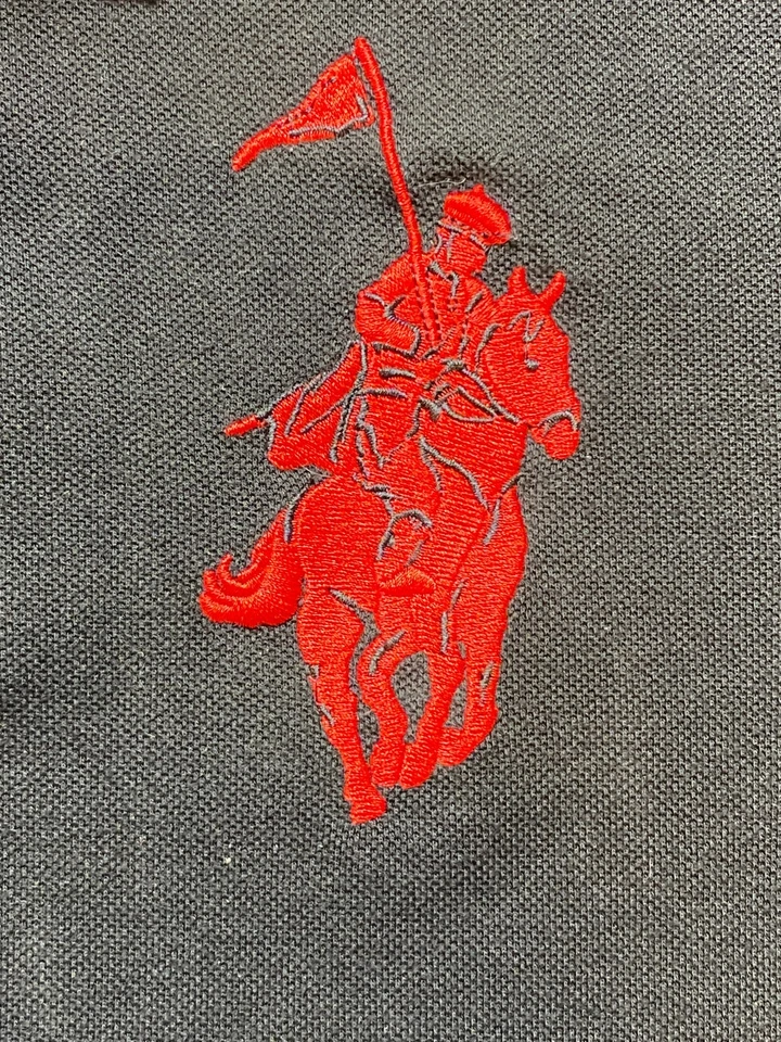 Polo Ralph Lauren X Franky Max Camisa Adulto Mediana Negra Polo Big Pony Rugby Para Hombres Foto 2 de 4