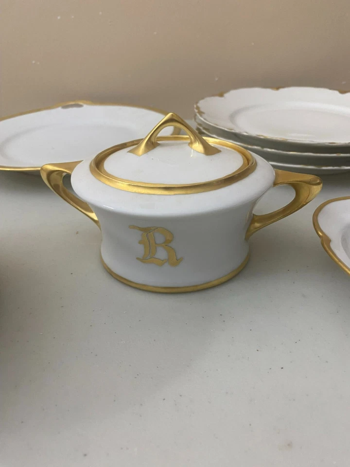 14件不匹配白金精美中国晚餐套装 — 第 4/4 张图片