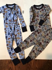 Toddler Boy 18M Pajama Sets Gerber Long John Pajama One Piece Sleeper lot of 2