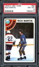 1978-79 OPC O Pee Chee Hockey NHL #80 Rick Martin PSA 8 NM-MINT Buffalo Sabres