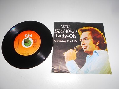 Neil Diamond - Lady - Oh (1976) Vinyl 7` inch Single Vg +++