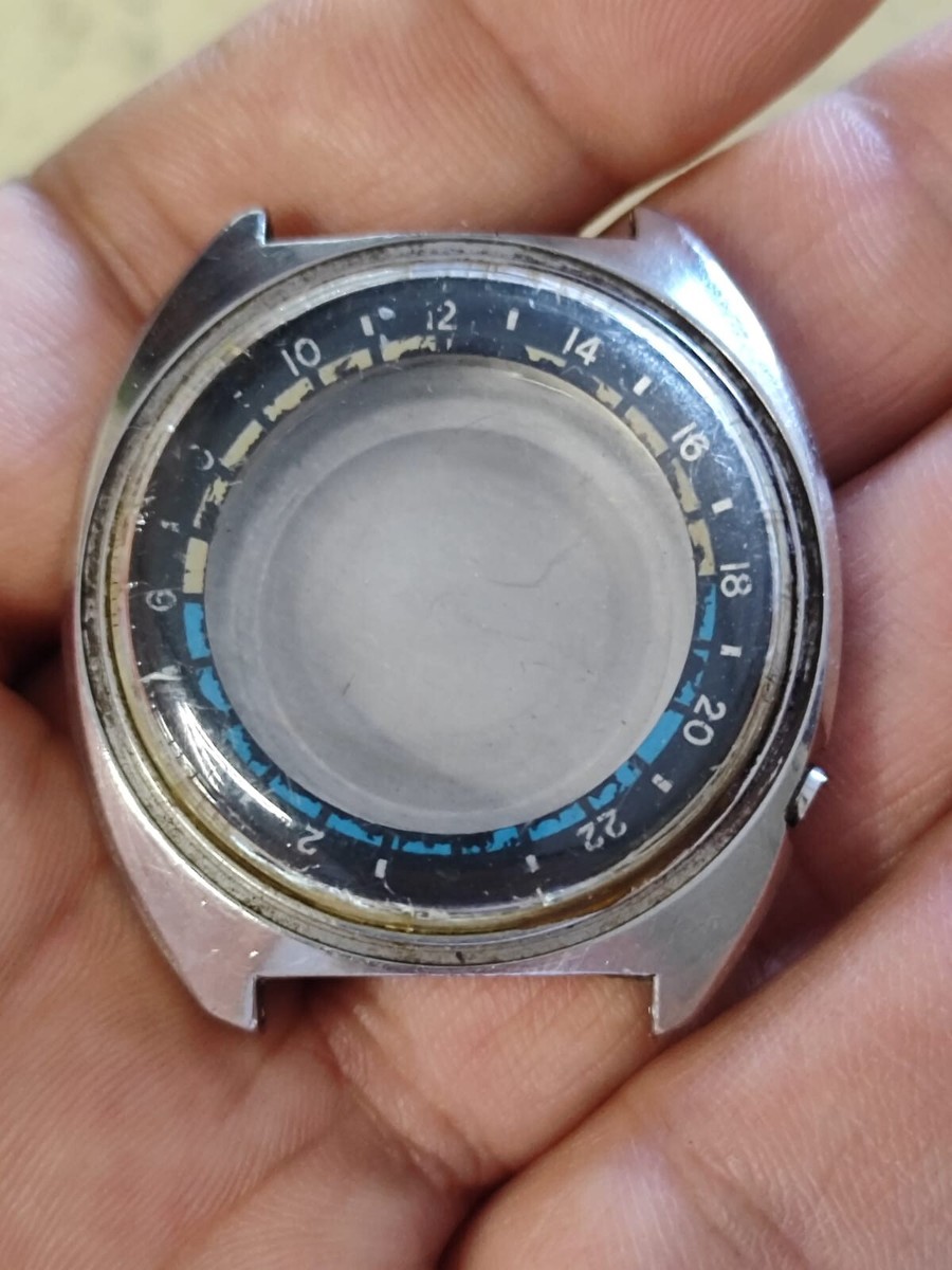 【廃盤】砂時計サナトリウム 1976 SEIKO 6117-6410 NAVIGATOR TIMER Case Back case & movement