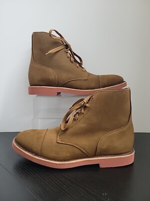 Walk-Over Humboldt Suede Men's 9 M Ankle Boots w/ Nonslip Vibram Sole USA Made