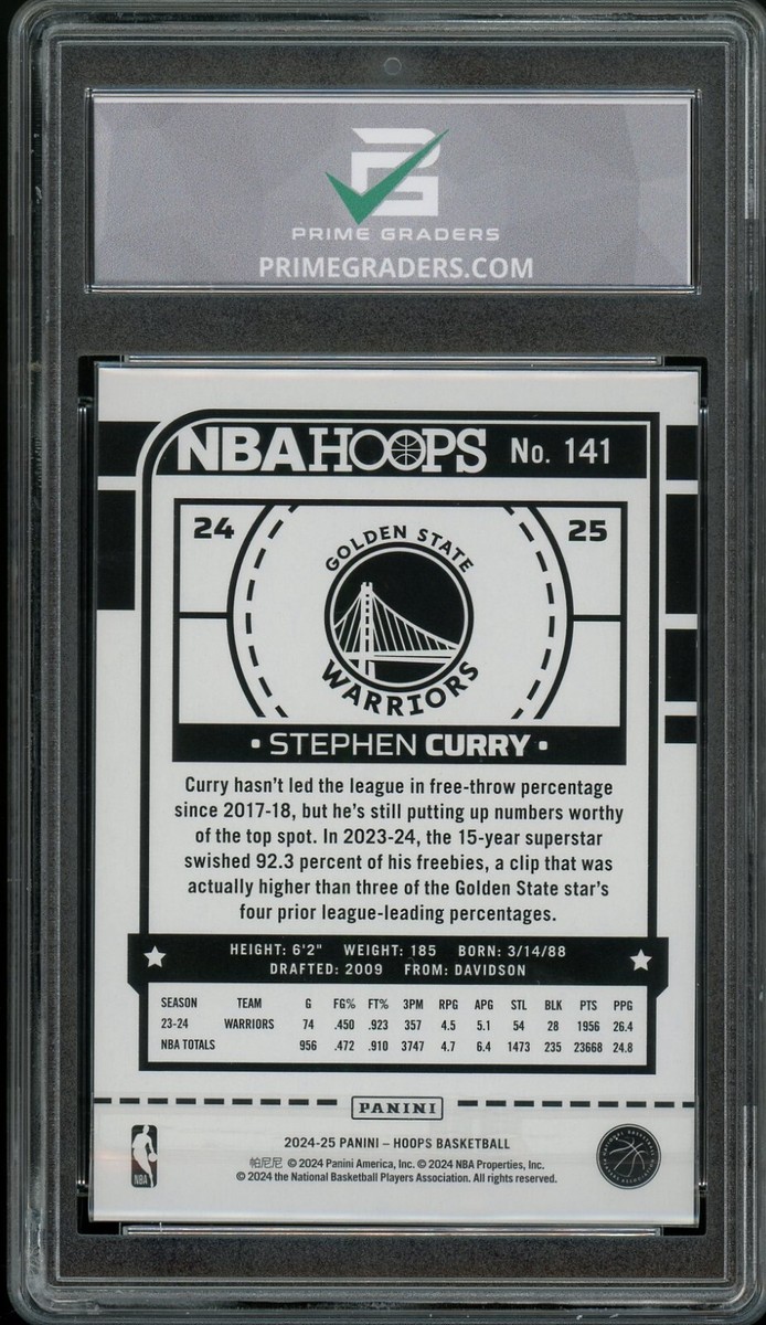 2024-25 Panini Nba Hoops - Stephen Curry #141 for sale