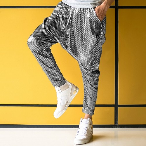Men's Hip hop Harem Pants Stretch 