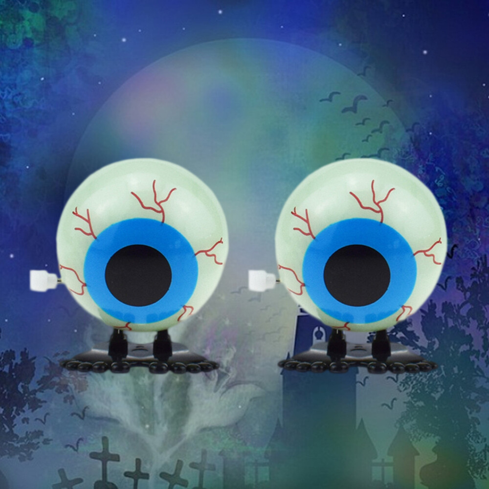 2 Pcs Child Glow in Dark Funny Eyeball Toy Wind up Toys Halloween Party Favors eBay