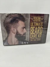VIKING REVOLUTION Ultimate Beard Care Kit: Comb-Brush-Beard Oil-Balm-Scissors