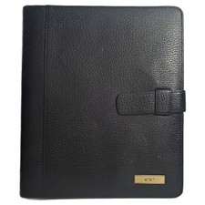 Vintage Classic Planner Binder Black Leather ...