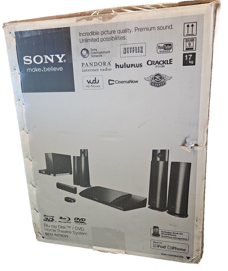 Sony BluRay Disc/ DVD 5.1 Channel 1000 Watt Home Theater System BDV