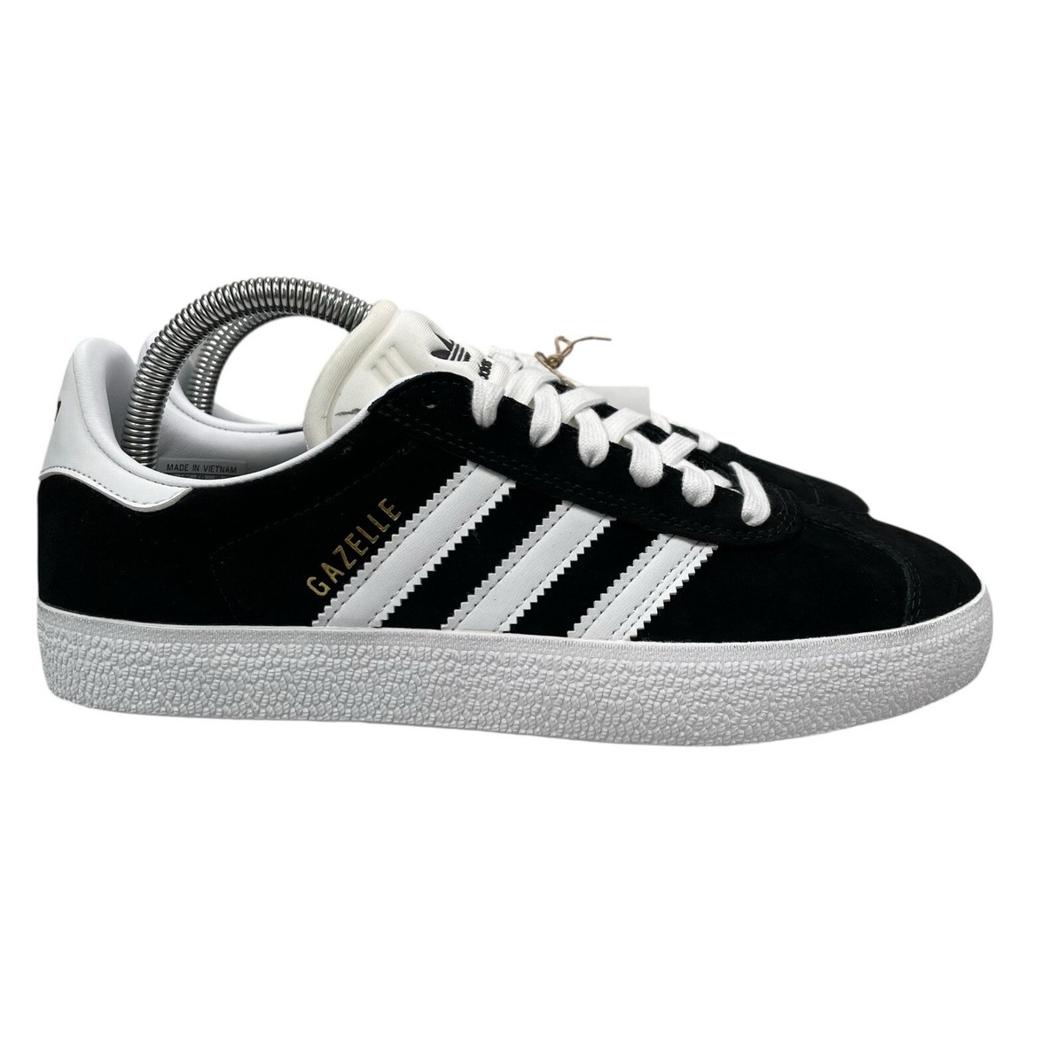 Adidas Gazelle Adv Core Black Cloud White Suede Shoes FX6563
