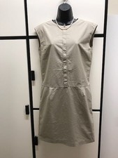 Margaret Howell XS Minimalist Dress Khaki Natural Poplin Cotton MHL I