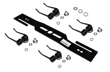 Vertikutier Messer / Rasenmähermesser / Moosentferner + 4 X gehärtet Doppelfeder