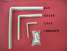 L Bracket Angle Iron Corner Metal Install Shelf Cabinet Hardware Heavy Duty ❤️❤️