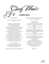 Chevy Woods Signed Autograph Home Run Lyric Sheet Taylor Gang Rapper ACOA COA