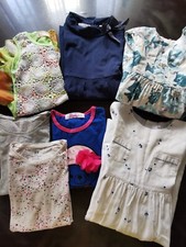 Stock 7 pezzi Abbigliamento bambina 8anni: vestiti cerimonia, magliette varie