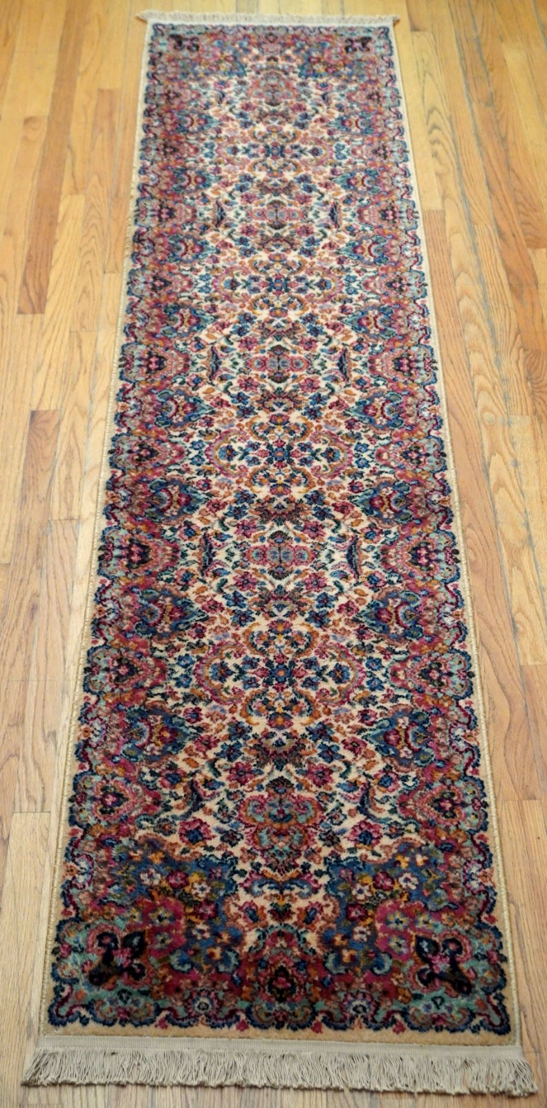 Authentic Original Karastan# 759 Kirman Wool Pile American Runner Rug 2'2" x 9'