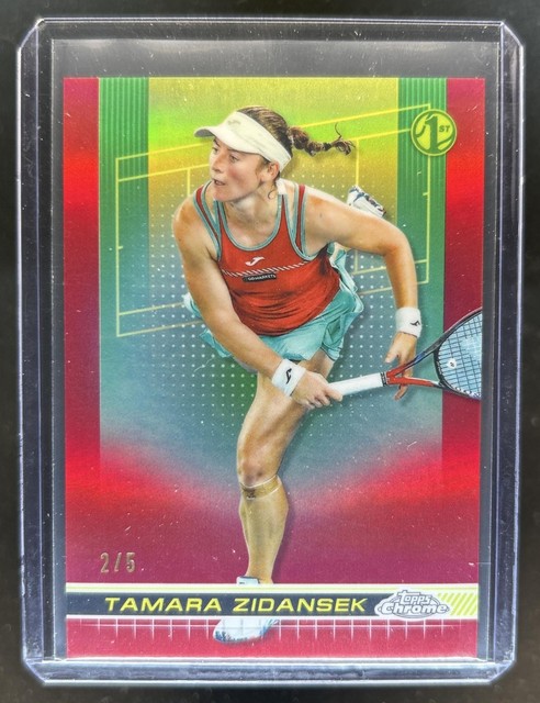 2024 Topps Chrome Tamara Zidansek Red Refractor #/5