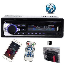 Single 1 Din Car Radio MP3 Player USB Multimedia FM AUX In-Dash Stereo Bluetooth