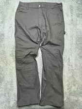 Dickies Work Pants Mens 38x32 Gray Relaxed Fit Utility Workwear Canvas Duck EUC