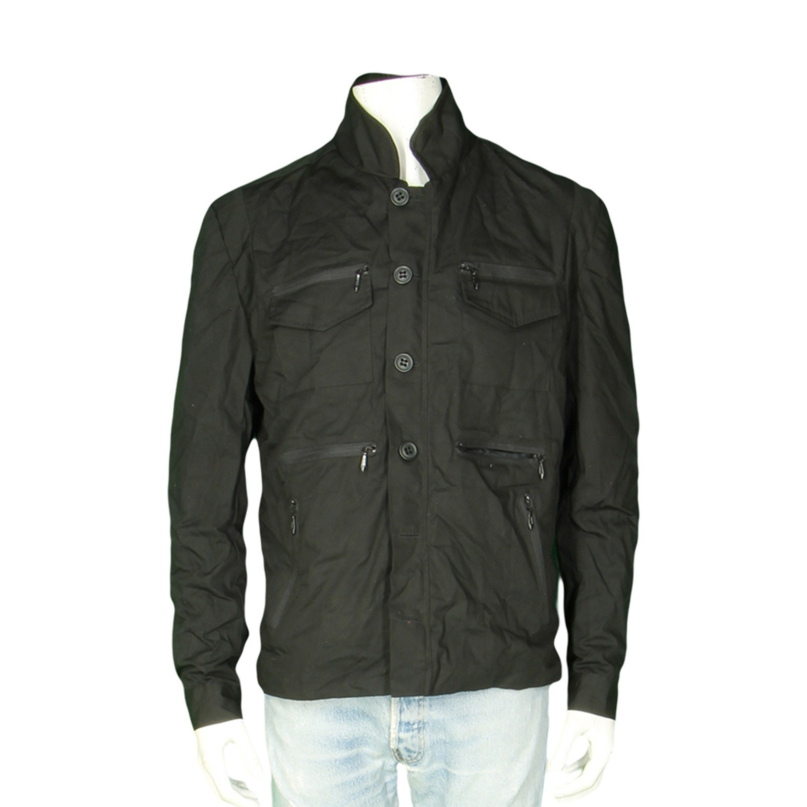 Chaqueta de campo negra ligera de lujo hecha en EE. UU.