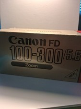 Canon New FD NFD 100-300mm f/5.6 MF Zoom Lens In Box Very Clean