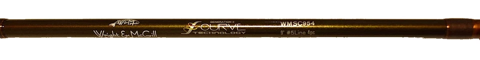 Wright &McGill WMSC954 Fly Rod 4 piece 9' 5wt S-Curve Gen 2 Minty - Image 2 of 4