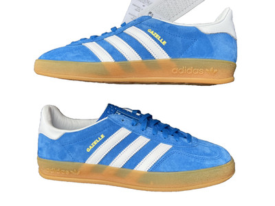 adidas Originals Gazelle Indoor Blue Schuhe Trainers H06260 Blau Sneaker Gr.42