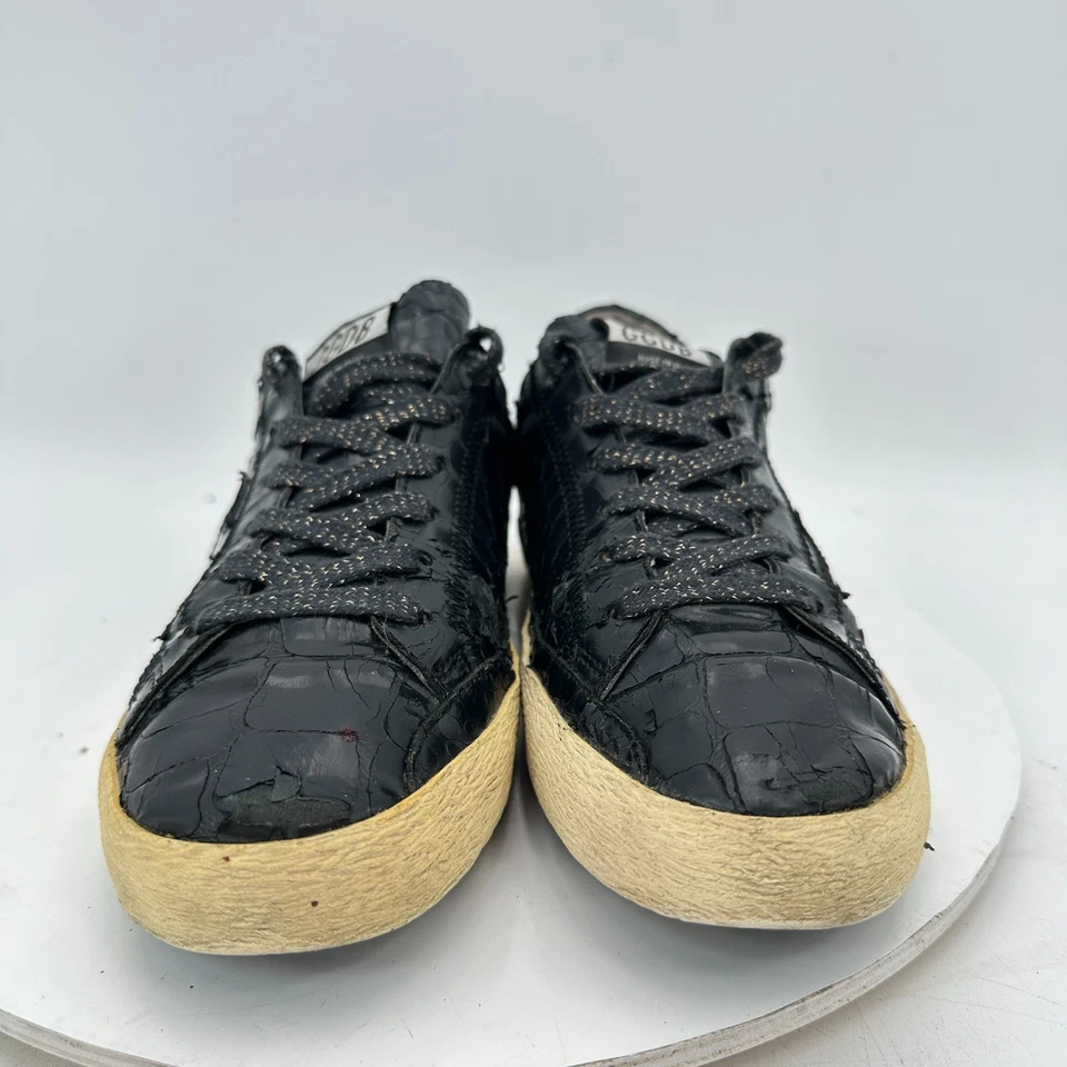 Golden Goose Deluxe Brand GGDB Superstar EU 40 Women 10 Men 7 Black Shoes - Image 2 of 4