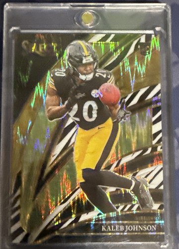2025 Panini Select - Club Level Kaleb Johnson #252 Zebra Prizm (RC)