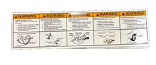 Trailer Hitch Towing Warning Decal Sticker Label Safety Pack Of 100 Stickers