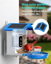 isYoung Smart Bird Feeder with QHD Camera, AI Identify, Waterproof, Solar