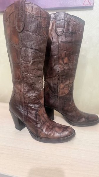 Women Tosca Blu Boots Brown Leather 39