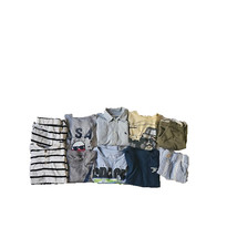 Lot of 10 Boys  Clothing Pieces Cotton  Cotton Blend Sizes 4 5 6