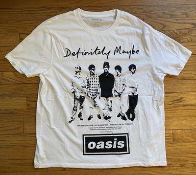 Target x Oasis XL Men s Graphic T-Shirt White Black Definitely Maybe