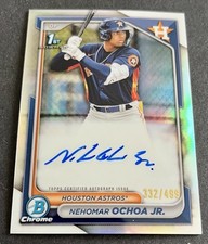 2024 Bowman 1st Chrome Auto - Nehomar Ochoa Jr RC #CPA-NOC - Houston Astros