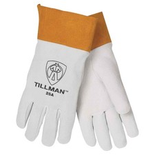 Tillman 25A Deerskin Split Leather 2" Cuff TIG Welding Gloves X-Large