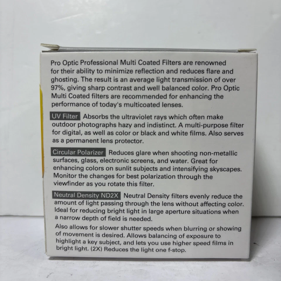 ProOptic 49mm Digital Essentials Filter Kit, with Ultra Violet (UV), Circular Po - Image 3 of 4