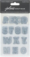 Crafts Stickers Jolee's Bling Crystal Alphabet Letters 1 Set