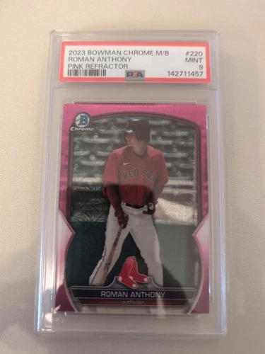 2023 Bowman Chrome Prosp Pink M/B Refractor Roman Anthony #BCP-220 /199 PSA 9