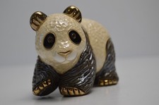 De Rosa Ceramic Panda Bear Collectible Handmade Walking Figurine 4.25"