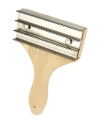 Buffing Wheel Rake 7-7/8 x 4-3/4 Stainless Steel Cleaning Tool for Buff Pads Use
